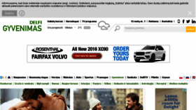 What Gyvenimas.delfi.lt website looked like in 2015 (8 years ago)
