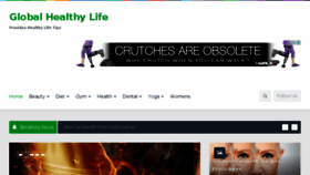 What Globalhealthylife.com website looked like in 2015 (8 years ago)