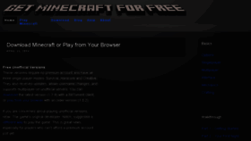 What Getminecraftforfree.org website looked like in 2015 (8 years ago)