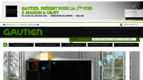 What Gautier.fr website looked like in 2015 (8 years ago)