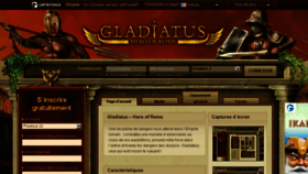 What Gladiatus.fr website looked like in 2015 (8 years ago)