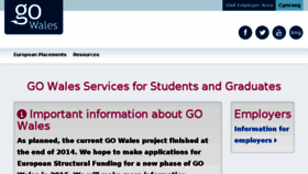 What Gowales.co.uk website looked like in 2015 (8 years ago)