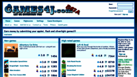 What Games4j.com website looked like in 2015 (8 years ago)