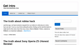 What Getintro.net website looked like in 2015 (10 years ago)