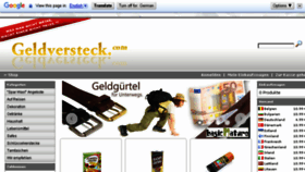 What Geldversteck.com website looked like in 2015 (8 years ago)