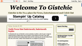 What Gistchic.com website looked like in 2015 (8 years ago)