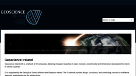 What Geoscience.ie website looked like in 2015 (8 years ago)
