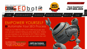 What Getseobot.com website looked like in 2016 (8 years ago)