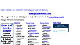 What German-tools.com website looked like in 2016 (8 years ago)