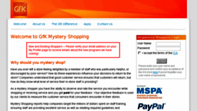 What Gfkmysteryshops.com website looked like in 2016 (8 years ago)
