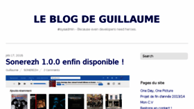 What Guillaume-leduc.fr website looked like in 2016 (8 years ago)