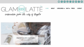 What Glamlatte.com website looked like in 2016 (8 years ago)