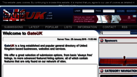 What Gateuk.com website looked like in 2016 (8 years ago)