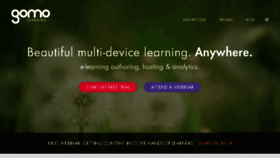 What Gomolearning.com website looked like in 2016 (8 years ago)