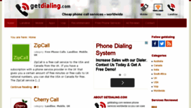What Getdialing.com website looked like in 2016 (8 years ago)