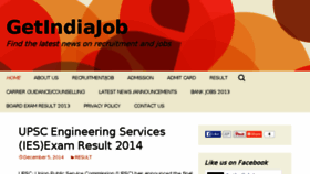 What Getindiajob.com website looked like in 2016 (8 years ago)