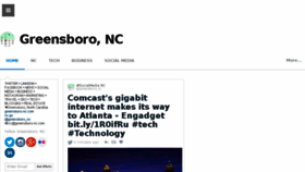 What Greensboro-nc.com website looked like in 2016 (8 years ago)