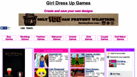 What Girldressupgames.net website looked like in 2016 (8 years ago)