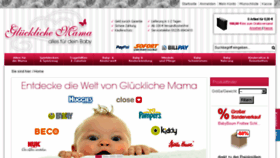 What Glueckliche-mama.de website looked like in 2016 (8 years ago)