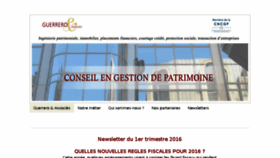 What Guerrero-associes.fr website looked like in 2016 (8 years ago)