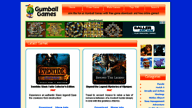 What Gumballgames.com website looked like in 2016 (8 years ago)