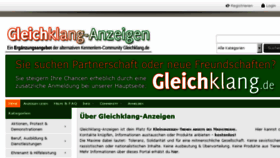 What Gleichklang-anzeigen.de website looked like in 2016 (8 years ago)