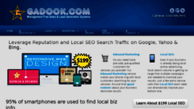 What Gadook.com website looked like in 2016 (8 years ago)