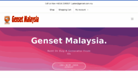 What Genset.com.my website looked like in 2016 (8 years ago)