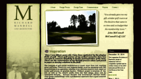 What Golf-architecture.com website looked like in 2016 (8 years ago)