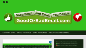 What Goodorbademail.com website looked like in 2016 (8 years ago)