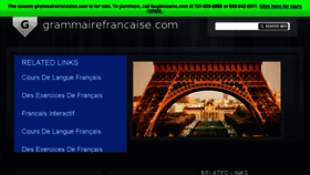 What Grammairefrancaise.com website looked like in 2016 (8 years ago)