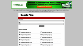 What Googleping.info website looked like in 2016 (8 years ago)