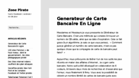 What Generateurcartebancaire.fr website looked like in 2016 (8 years ago)