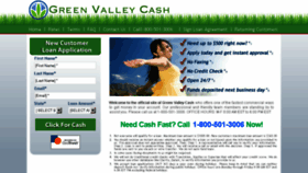 What Greenvalleycash.com website looked like in 2016 (8 years ago)