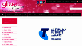 What Glitteranddance.com.au website looked like in 2016 (8 years ago)
