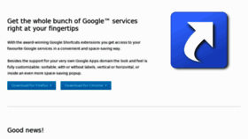 What Googleshortcuts.org website looked like in 2016 (8 years ago)