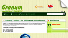 What Granum.fi website looked like in 2016 (8 years ago)
