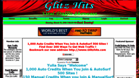 What Glitzhits.com website looked like in 2016 (8 years ago)
