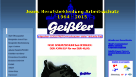 What Geissler-berufskleidung.de website looked like in 2016 (8 years ago)