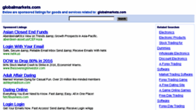 What Globalmarkets.com website looked like in 2016 (8 years ago)