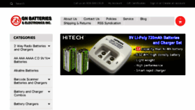 What Gnbatteries.com website looked like in 2016 (8 years ago)