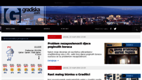 What Gradiska.com website looked like in 2016 (8 years ago)