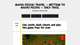 What Gettingtomachupicchu.com website looked like in 2016 (8 years ago)