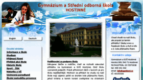 What Gymhost.cz website looked like in 2016 (8 years ago)