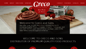 What Grecoandsons.com website looked like in 2016 (8 years ago)
