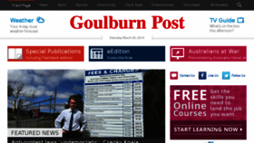 What Goulburnpost.com.au website looked like in 2016 (8 years ago)