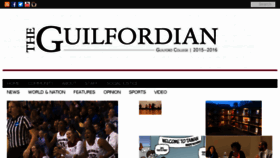 What Guilfordian.com website looked like in 2016 (8 years ago)