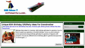 What Giftideas7.com website looked like in 2016 (8 years ago)