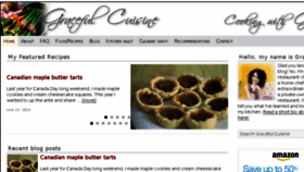 What Gracefulcuisine.com website looked like in 2016 (8 years ago)