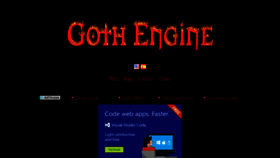 What Gothengine.com website looked like in 2016 (8 years ago)